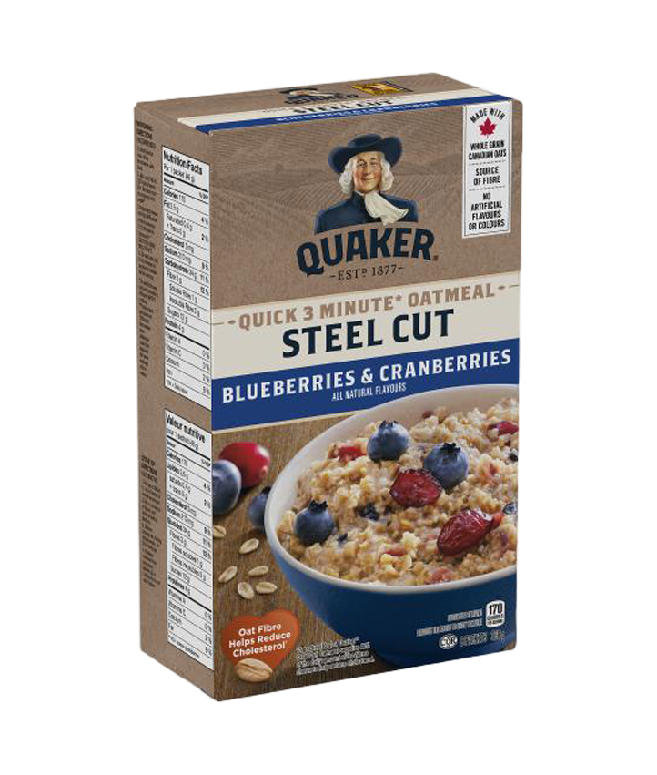 Quaker Quick Cook Steel Cut Oats Blueberries & Cranberries